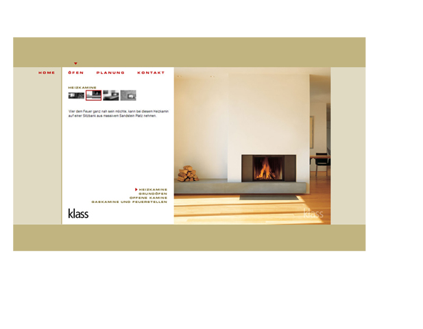 Webdesign * Klass Ofen Design